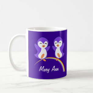 Mug Pingouin mou pourpre