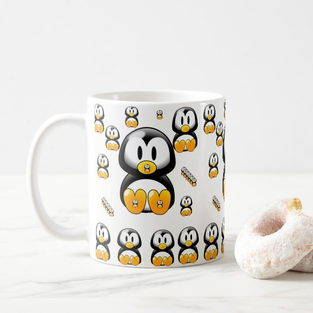 Mug pingouins (Avec donut)