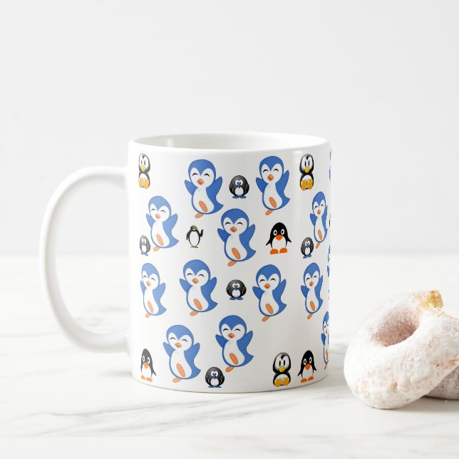 Mug pingouins (Avec donut)