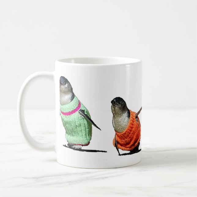 Mug Pingouins dans des chandails (Gauche)