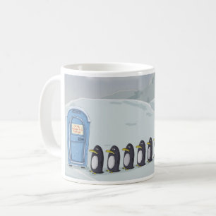 Mug Pingouins mignons, seulement toilette sur le Pôle