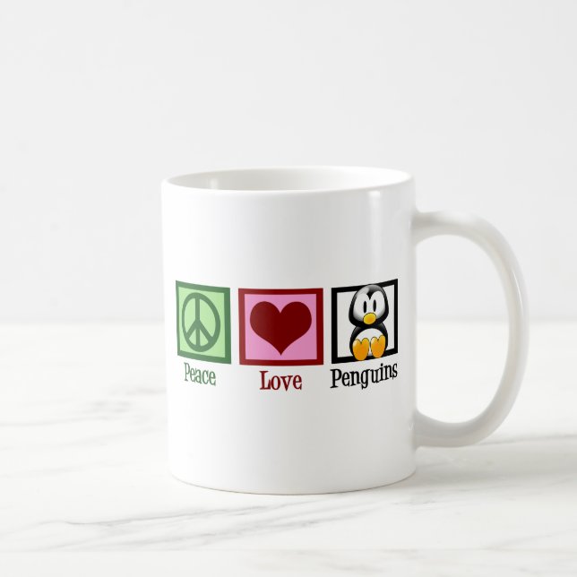 Mug Pingouins Peace Love (Droite)
