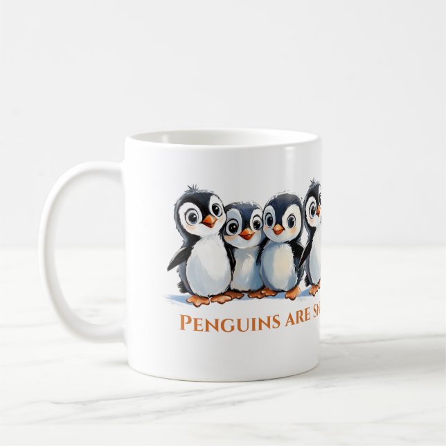 Mug Pingouins, Tu Es Si Mignonne, Je T'Aime Cadeau, Th (Gauche)