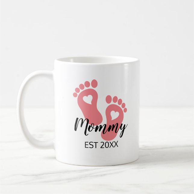 Mug Pink Baby Feed Nouvelle maman Bébée (Gauche)