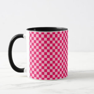 Mug Pink Combination Classic Checkerboard par STaylor