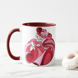 Mug Pink Dancing Lady