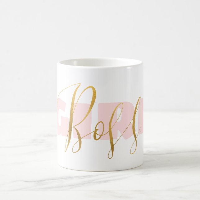 Mug Pink Girl Gold Boss (Centre)