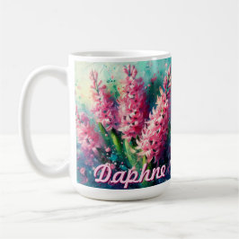 Mug Pink Hyacinths Hyacinth Floral Personalized