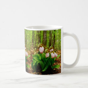 Mug Pink Lady Slipper sauvage orchidée