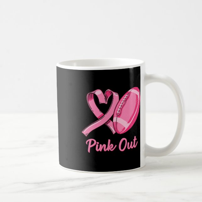 Mug Pink Out Cancer du sein Sensibilisation Bleached F (Droite)