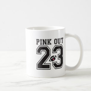Mug Pink Out Footbyll Équipe de sensibilisation au can