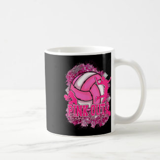 Mug Pink Out Volleybyll Pink Ribbon Cancer du sein Awa