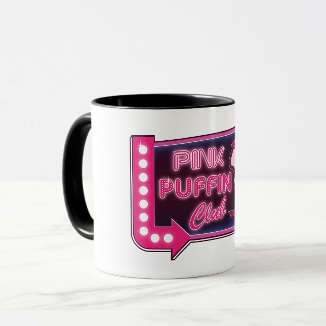 Mug Pink Puffin Club ! (Devant gauche)
