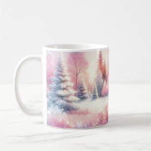 Mug Pink Winter Wonderland Noël