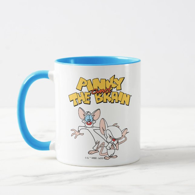 Mug Pinky et le cerveau | Afficher le logo (Gauche)