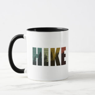 Mug Pins dans les bois randonnée vintage