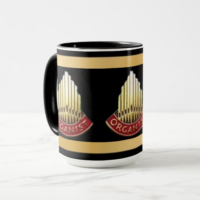 Mug Pipe Organ Facture Organiste Cadeau (Devant gauche)