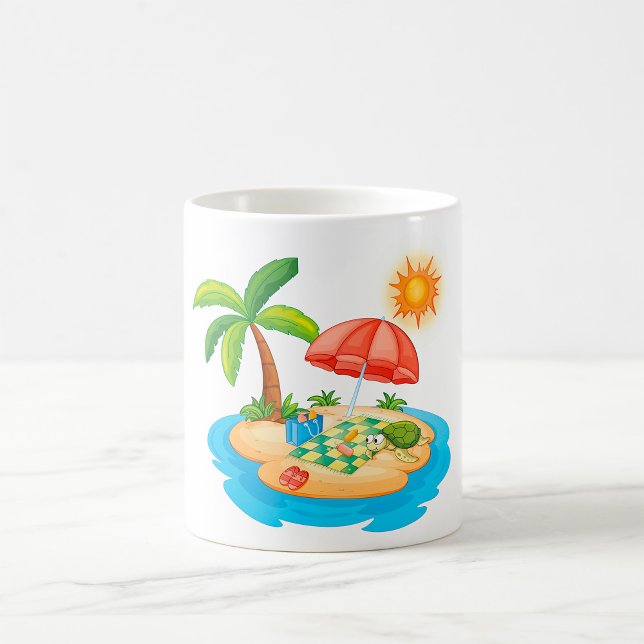Mug Pique-nique de l'île tropicale (Créateur téléchargé)
