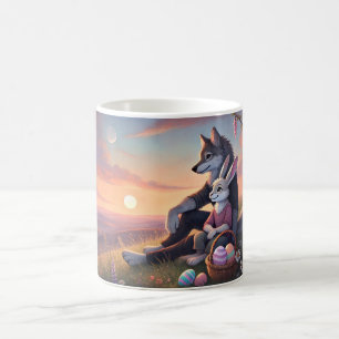 Mug Pique-nique de Pâques au bord du lac - Scène de pr