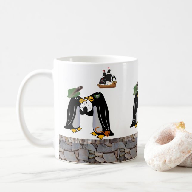 Mug Pirate de pingouin (Avec donut)