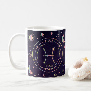 Mug Pisces zodiac horoscope drôle faits nutritionnels