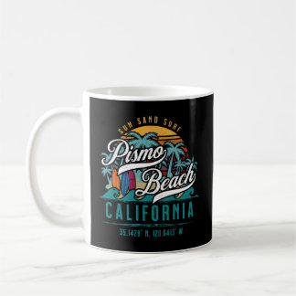 Mug Pismo Beach Californie Surf de sable fin Palmiers