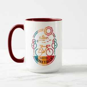 Mug Piste cyclable Retro Sioux Falls