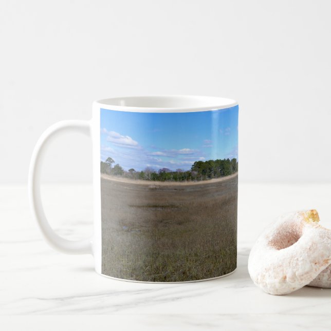 Mug Piste de la réserve naturelle de Burton Island (Avec donut)