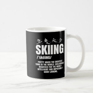 Mug piste de ski alpin ski alpin skieur sports