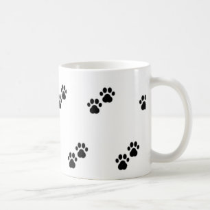 Mug Pistes de chiens en blanc