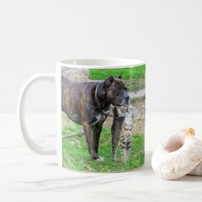 Mug Pit Bull et Cat (Avec donut)
