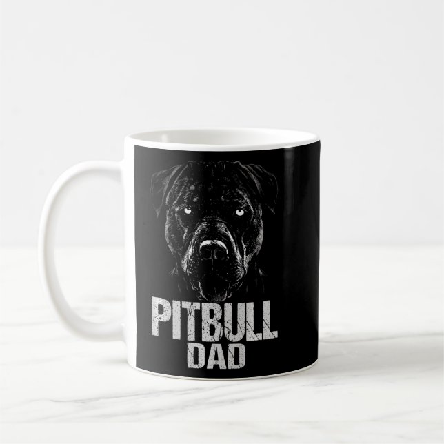 Mug Pitbull Papa DogDog pour les propriétaires de chie (Gauche)