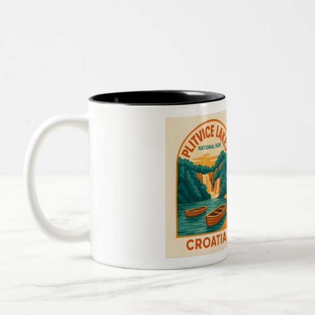 Mug pittoresque des lacs Plitvice Croatie - Nature (Gauche)