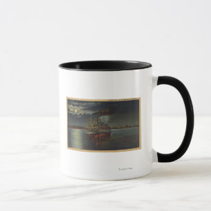 Mug Pittsburgh, PA - vue de nuit de vapeur et l'Ohio
