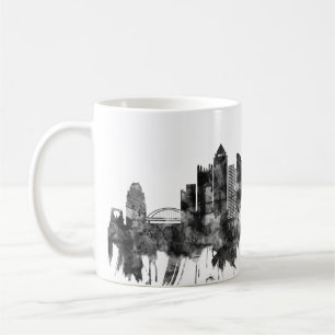 Mug Pittsburgh Pennsylvania Skyline BW
