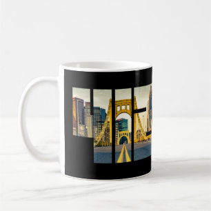 Mug Pittsburgh Pennsylvania Steel City Skyline 412 Can