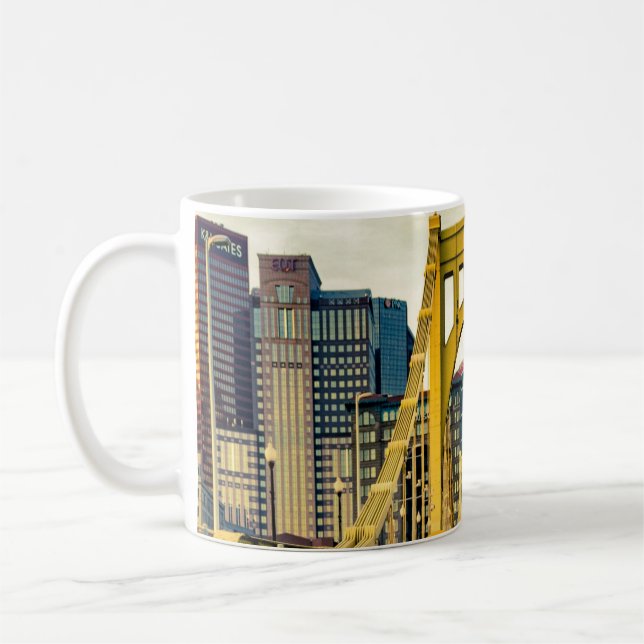 Mug Pittsburgh Steel City Skyline 412 Pennsylvania Can (Gauche)