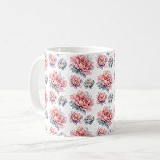 Mug Pivoine Florale Aquarelle