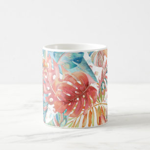 Mug Pix-Dezines Foliage de rouille Turquoise de la jun
