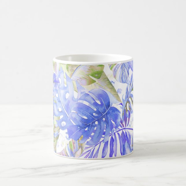 Mug Pix Dezines Hawaiian Jungle Cornflower Green (Centre)