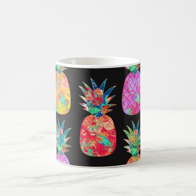 Mug PixDezines Aloha Ananas+Aquarelle Florale (Centre)