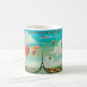 Mug PixDezines ballon vintage/eiffel/paris