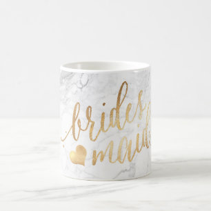 Mug PixDezines Demoiselle d'honneur Marbre Script Faux