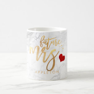 Mug PixDezines Future Mme Modern/Faux Gold Script