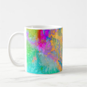 MUG PIXDEZINES GALAXY ABSTRAIT, COULEURS VIVES