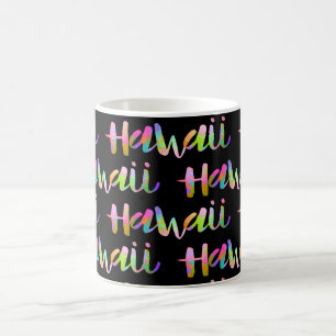 Mug PixDezines Hawaii Lava Arc-en-ciel Fond DIY