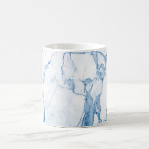 Mug PixDezines MARBRE BLEU et BLANC