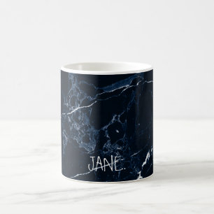 Mug PixDezines MIDNIGHT BLUE MARBLE
