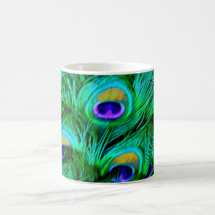 Mug PixDezines Pacock Psychedelic
