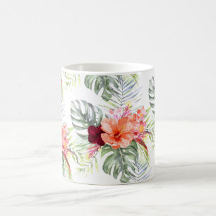 Mug PixDezines Paradis Tropical Feuillage Floral